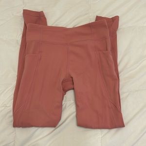 Pink Athleta Girls Leggings